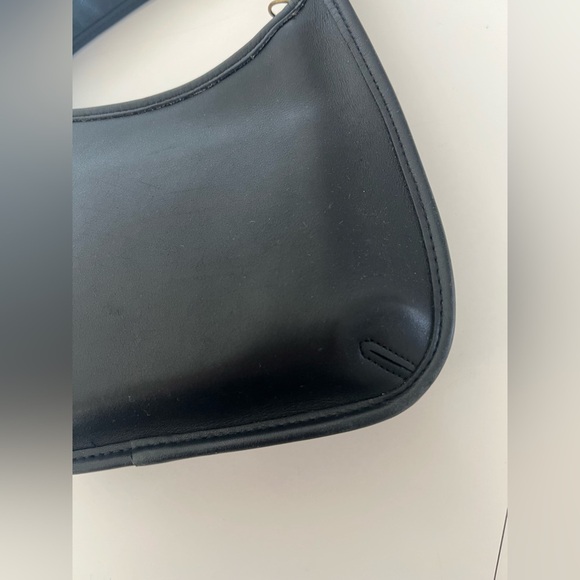 Coach Ergo Mini Zip 9020 Vintage 1997 Small Black Shoulder Bag Authentic - Picture 9 of 13